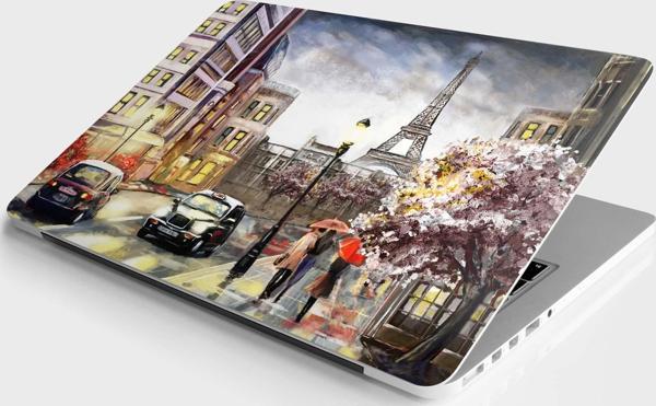 Laptop Sticker Bilgisayar Notebook Pc Kaplama Etiketi Fransa Sokak Manzarası - Image 1