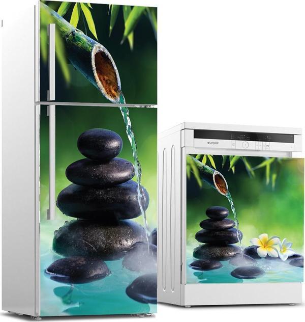 Buzdolabı ve Bulaşık Makinası Beyaz Eşya Sticker Kaplama Çeşme Taş - Image 1