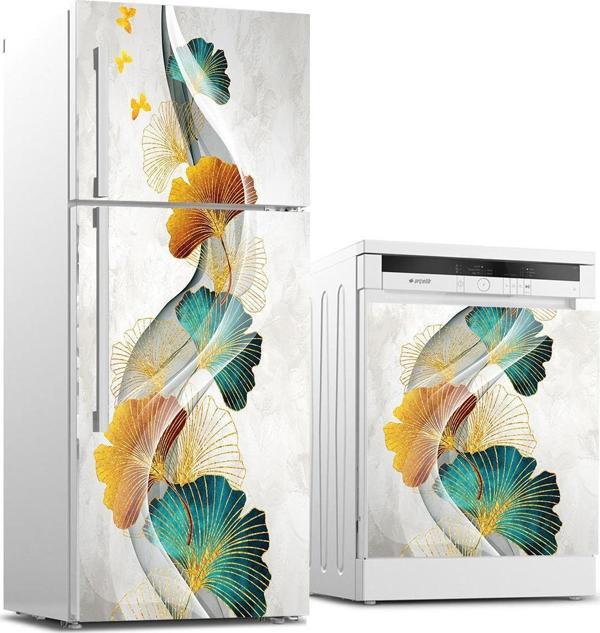 Buzdolabı ve Bulaşık Makinası Beyaz Eşya Sticker Kaplama Modern Sanat - Image 1
