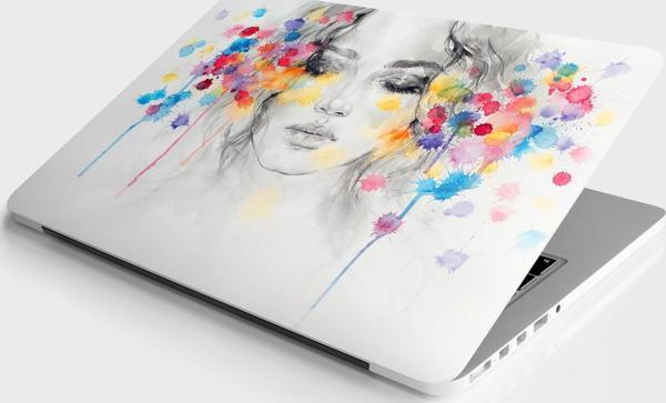 Laptop Sticker Bilgisayar Notebook Pc Kaplama Etiketi Girl Face - Image 1