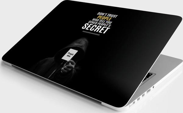 Laptop Sticker Bilgisayar Notebook Pc Kaplama Etiketi Trust Me - Image 1