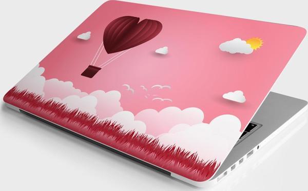 Laptop Sticker Bilgisayar Notebook Pc Kaplama Etiketi Uçan Kalp - Image 1