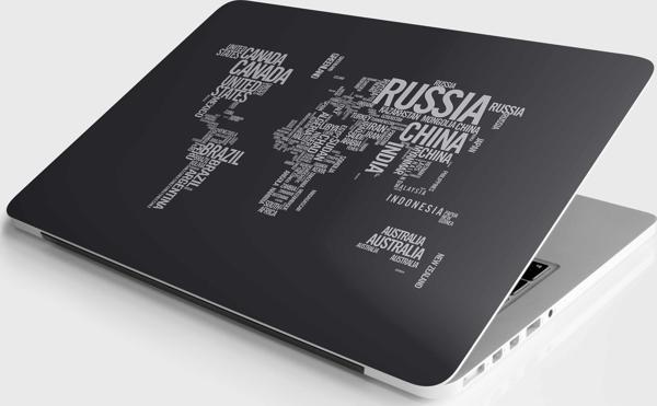 Laptop Sticker Bilgisayar Notebook Pc Kaplama Etiketi Ülkeler - Image 1