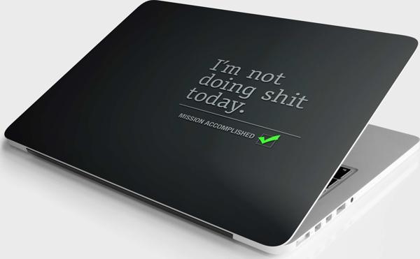 Laptop Sticker Bilgisayar Notebook Pc Kaplama Etiketi Görev Tamam - Image 1