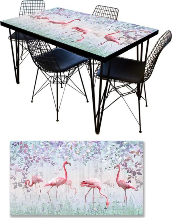 Masa Kaplama Folyosu Mobilya Masa Kaplama Folyoları Flamingo - Image 1