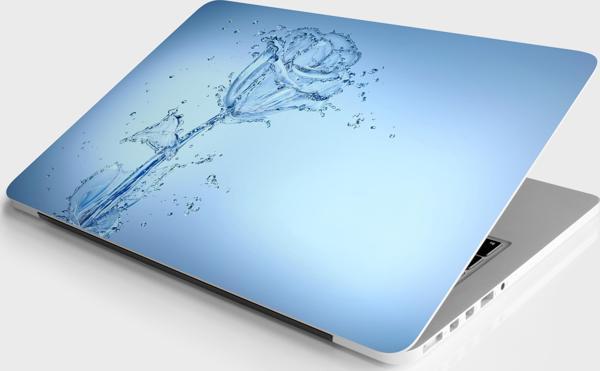 Laptop Sticker Bilgisayar Notebook Pc Kaplama Etiketi Water Rose - Image 1