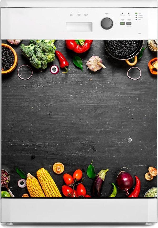 Bulaşık Makinesi Sticker Kaplama Beyaz Eşya Kaplama Organik Gıda Sebzeler - Image 1