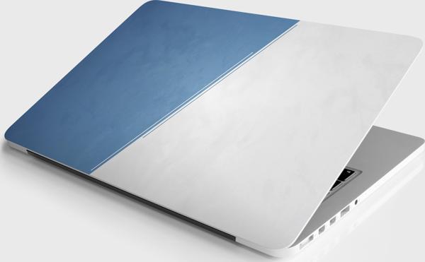 Laptop Sticker Notebook Pc Kaplama Etiketi Mavi Beyaz - Image 1