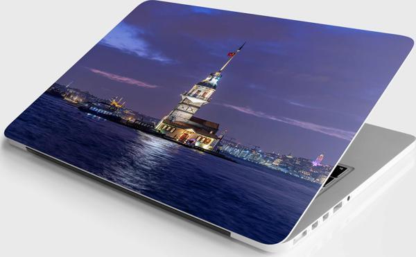 Laptop Sticker Bilgisayar Notebook Pc Kaplama Etiketi Kız Kulesi Akşam - Image 1