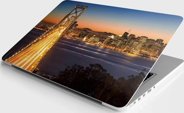 Laptop Sticker Bilgisayar Notebook Pc Kaplama Etiketi Köprü Akşam - Image 1