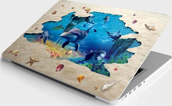 Laptop Sticker Bilgisayar Notebook Pc Kaplama Etiketi Kum Balıklar - Image 1