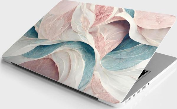 Laptop Sticker Bilgisayar Notebook Pc Kaplama Etiketi Lüks Mermer Pastel Pembe - Image 1