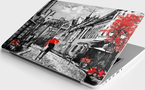 Laptop Sticker Bilgisayar Notebook Pc Kaplama Etiketi Macaristan Sokak Yağlıboya - Image 1