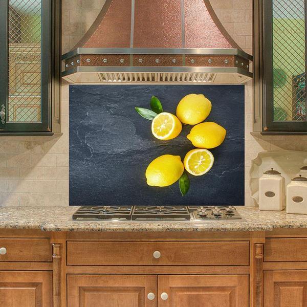 Mutfak Duvar Tezgah Arası Ocak Arkası Sticker Kaplama Limon - Image 1