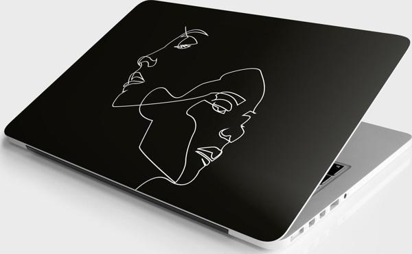 Laptop Sticker Bilgisayar Notebook Pc Kaplama Etiketi Minimalist Yüz - Image 1