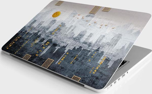 Laptop Sticker Bilgisayar Notebook Pc Kaplama Etiketi Modern Şehir - Image 1