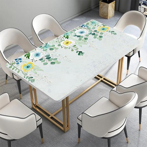 Masa Kaplama Folyosu Mobilya Masa Kaplama Folyoları Renkli Çiçekler - Image 1