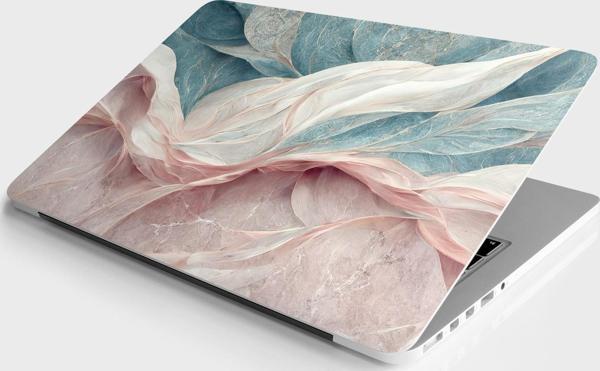 Laptop Sticker Bilgisayar Notebook Pc Kaplama Etiketi Pastel Pembe Ebru - Image 1