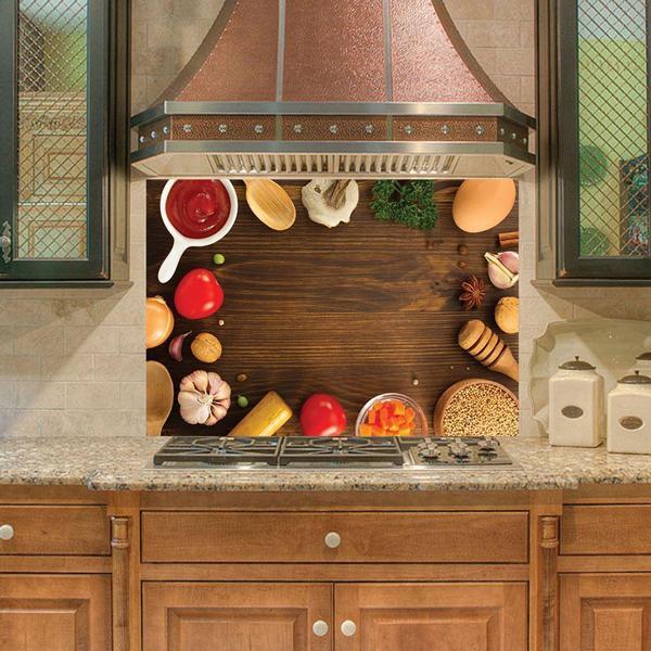 Mutfak Duvar Tezgah Arası Ocak Arkası Sticker Kaplama Mutfak Hazırlık - Image 1