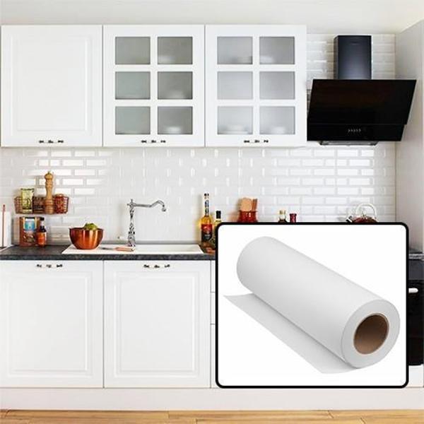 Mat Beyaz Mobilya ve Dolap Kaplama Folyosu 61 CM 61 cm x 10 Metre - Image 1