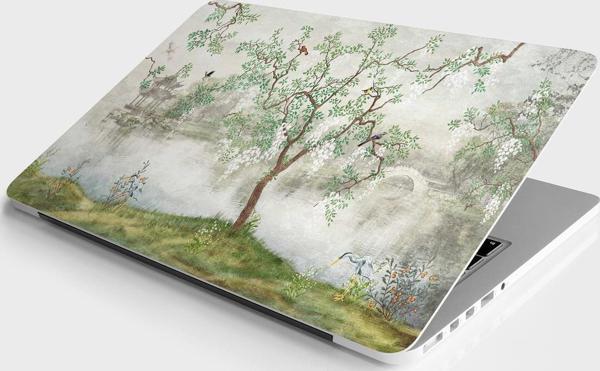 Laptop Sticker Bilgisayar Notebook Pc Kaplama Etiketi Ağaç Kuşlar - Image 1