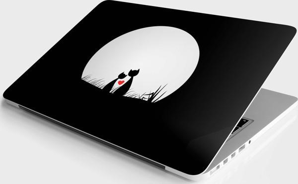 Laptop Sticker Bilgisayar Notebook Pc Kaplama Etiketi Aşık Kediler - Image 1