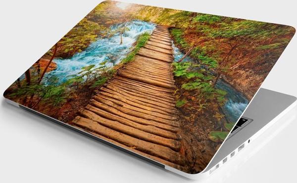 Laptop Sticker Bilgisayar Notebook Pc Kaplama Etiketi Şelale Yol - Image 1