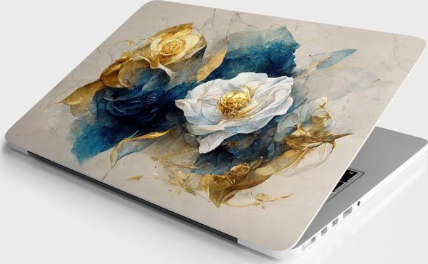 Laptop Sticker Bilgisayar Notebook Pc Kaplama Etiketi Soyut Çiçekler - Image 1