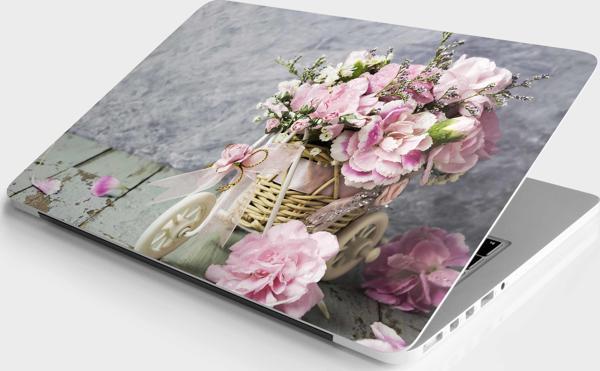 Laptop Sticker Bilgisayar Notebook Pc Kaplama Etiketi Bisiklet Çiçek - Image 1