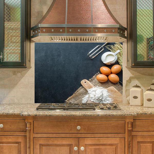 Mutfak Duvar Tezgah Arası Ocak Arkası Sticker Kaplama Yumurta Hazırlık - Image 1