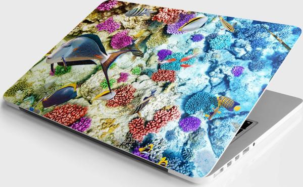 Laptop Sticker Bilgisayar Notebook Pc Kaplama Etiketi Su Altı Dünyası - Image 1