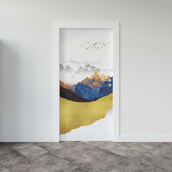 Kapı Giydirme Kapı Sticker Folyosu 3D Altındağ Kuşlar - Image 1