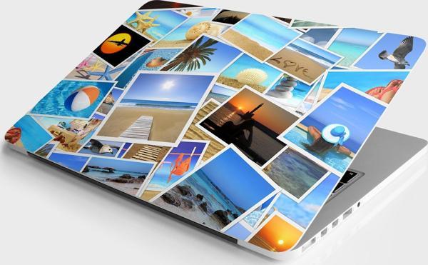 Laptop Sticker Bilgisayar Notebook Pc Kaplama Etiketi Tatil Photo Collage - Image 1