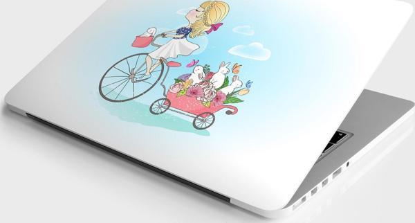 Laptop Sticker Bilgisayar Notebook Pc Kaplama Etiketi Tavşan Kız - Image 1