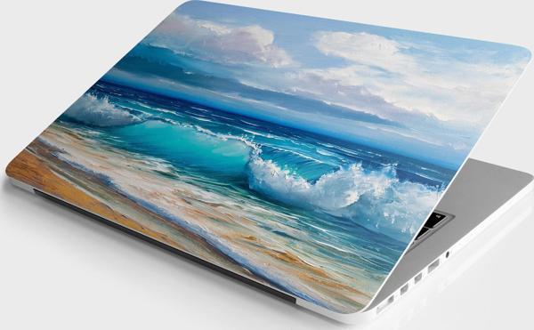 Laptop Sticker Bilgisayar Notebook Pc Kaplama Etiketi Deniz Yağlıboya Desen - Image 1
