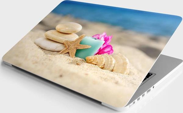 Laptop Sticker Bilgisayar Notebook Pc Kaplama Etiketi Deniz Yıldızı Taşlar - Image 1