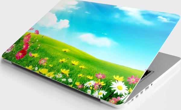 Laptop Sticker Bilgisayar Notebook Pc Kaplama Etiketi Doğa Çiçekler - Image 1