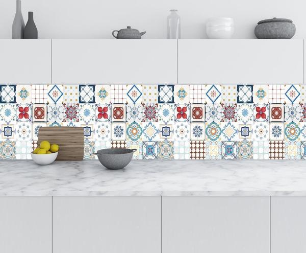 Mutfak Tezgah Arası Folyo Fayans Kaplama Folyosu Fayans Karo 60x100 CM - Image 1