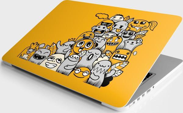Laptop Sticker Bilgisayar Notebook Pc Kaplama Etiketi Doodle - Image 1