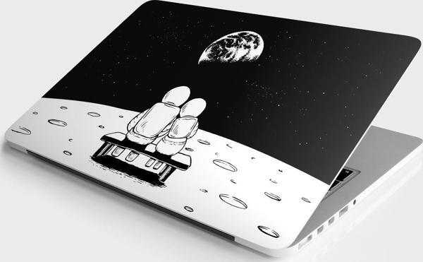 Laptop Sticker Bilgisayar Notebook Pc Kaplama Etiketi Dünya Astronot - Image 1