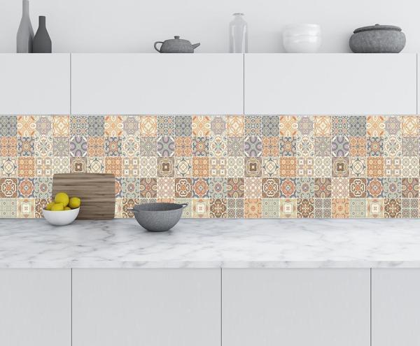 Mutfak Tezgah Arası Folyo Fayans Kaplama Folyosu Fayans Karolar 60x200 CM - Image 1