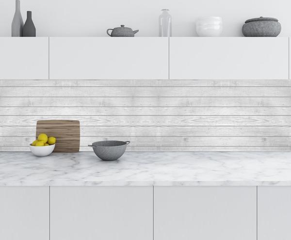 Mutfak Tezgah Arası Folyo Fayans Kaplama Folyosu Beyaz Parke Doku 60x200 CM - Image 1