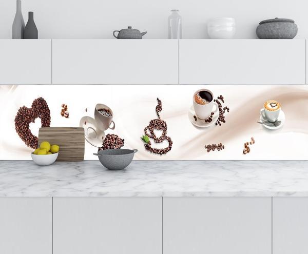 Mutfak Tezgah Arası Folyo Fayans Kaplama Folyosu Kahve Mutfak 60x200 CM - Image 1