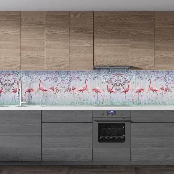 Mutfak Tezgah Arası Folyo Fayans Kaplama Folyosu Flamingo 60 x 200 - Image 1