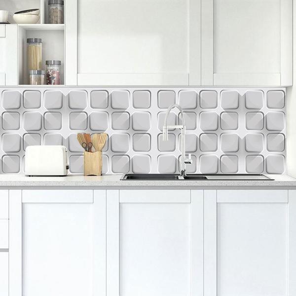 Mutfak Tezgah Arası Folyo Fayans Kaplama Folyosu Butonlar 60 x 300 - Image 1