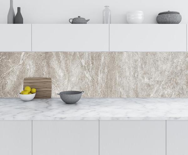 Mutfak Tezgah Arası Folyo Fayans Kaplama Folyosu Mermer Doku Taş 60x400 CM - Image 1