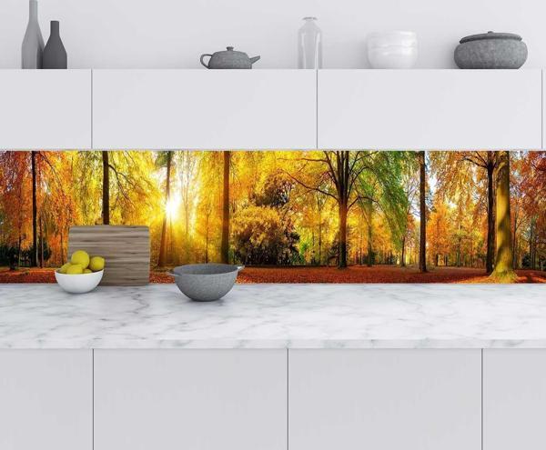 Mutfak Tezgah Arası Folyo Fayans Kaplama Folyosu Sonbahar 60x400 CM - Image 1