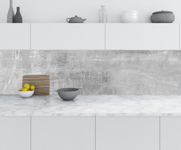 Mutfak Tezgah Arası Folyo Fayans Kaplama Folyosu italyan Gri Mermer 60x400 CM - Image 1