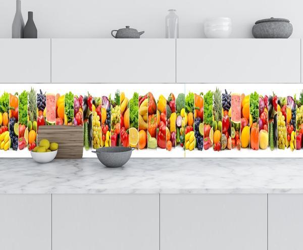 Mutfak Tezgah Arası Folyo Fayans Kaplama Folyosu Sebze Meyve Dikey 60x200 CM - Image 1