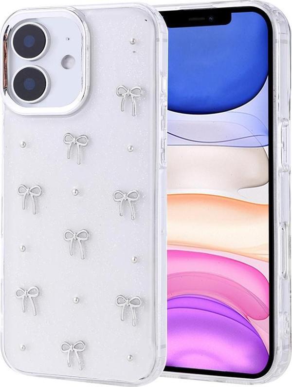 iPhone 11 Kılıf Airbag Tasarımlı Simli Şeffaf Kutup Kapak Fiyonk - Image 1